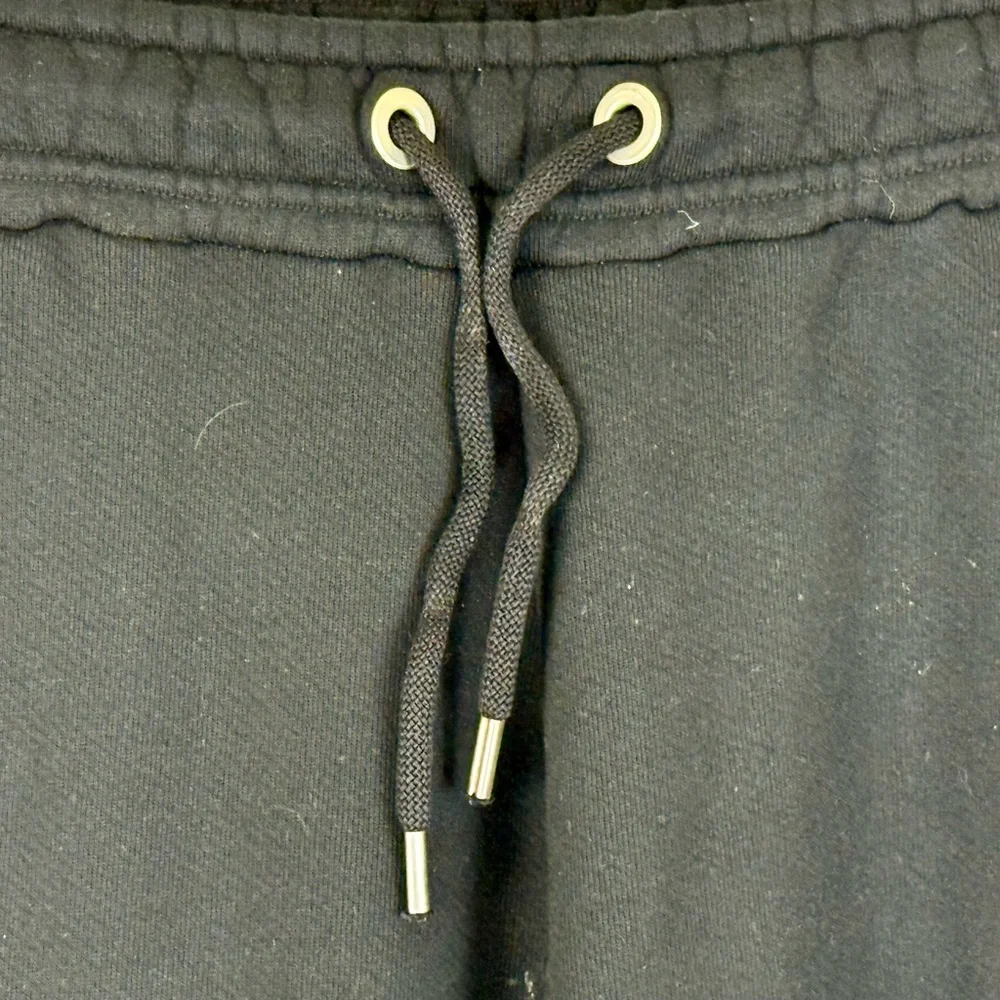 PALM ANGELS GOTHIC LOGO SWEATPANTS IN BLACK WITH BLUE HUE MULTICOLOR PRINT - Picture 4 of 8